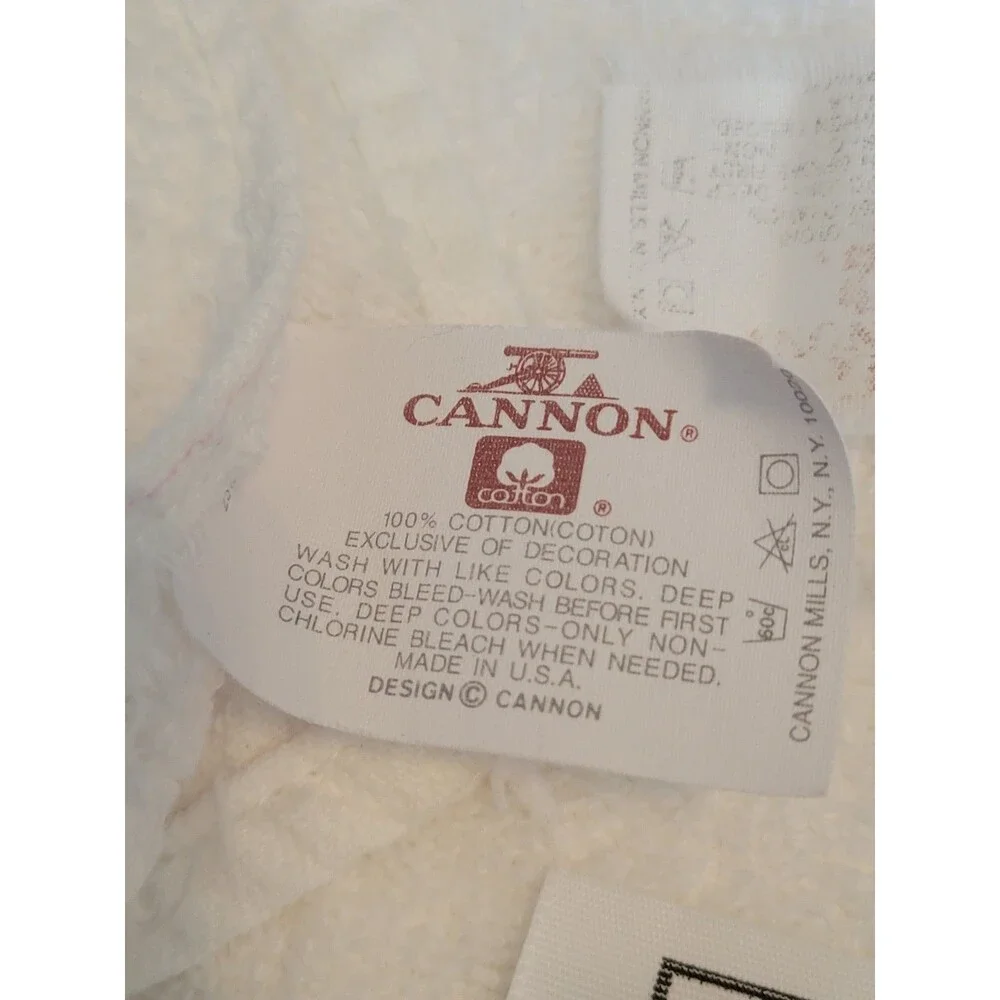 Cannon R.A. Briggs 5 Christmas Bathroom Towel Set Satin Edge